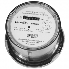 Smart Static Single Phase Two Wire Watt Hour Meter DDS1088
