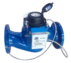 Vertical spiral vane cold water meter